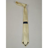 Men's Tie ZENIO By Stacy Adams Slim Skinny Twill Woven Soft Silky Z9 Ivory - J.Valintin Men's Wear Legend - 24763