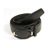 Mens VALENTINI Leather Belt Automatic Adjustable Removable Buckle RT008 Black - J.Valintin Men's Wear Legend - 92187