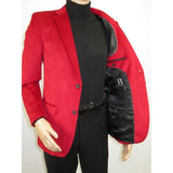 Men's Velvet Sports Coat Grammy Amy Award BASSIRI , LEONARDI J1042 Christmas Red - J.Valintin Men's Wear Legend - 92647