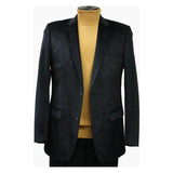 Men's Velvet Sports Coat Grammy Amy Award By BASSIRI , LEONARDI J1042 Black - J.Valintin Men's Wear Legend - 92617