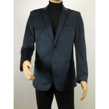 Men's Velvet Sports Coat Grammy Amy Award By BASSIRI , LEONARDI J1042 Navy Blue - J.Valintin Men's Wear Legend - 92659