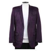 Men's Velvet Sports Coat Grammy Amy Award By BASSIRI , LEONARDI Style J1042 Plum - J.Valintin Men's Wear Legend - 92635