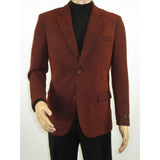 Men's Zacchi Sport Coat Patch Elbow Chenille Velveteen Bryan Cognac Rust - J.Valintin Men's Wear Legend - Bryan - Cognac - M