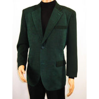 Men's Zacchi Sport Coat Patch Elbow Chenille Velveteen Bryan Green - J.Valintin Men's Wear Legend - Bryan - Green - M