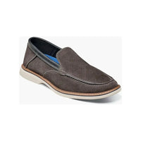 Nunn Bush Otto EZ Moc Toe Slip On Leather Shoes Gunmetal 85064 - 025 - J.Valintin Men's Wear Legend - 85064 - 025 - 7 M