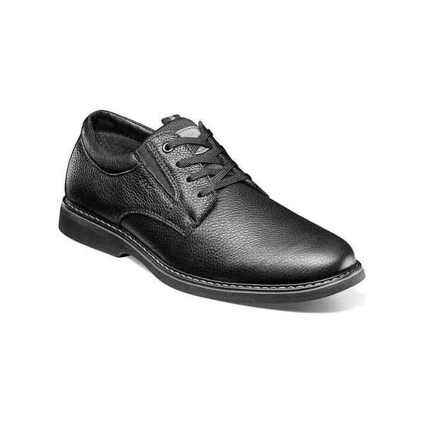 Nunn Bush Otto Plain Toe Oxford Shoes Comfort Leather Black Tumbled 84962 - 007 - J.Valintin Men's Wear Legend - 84962 - 007_7_M