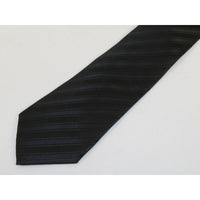 Men's Tie/Hankie Soft Microfiber Silky Vito Rofolo by J.Valintin VTR-86 Black Stripe