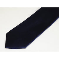 Men's Tie/Hankie Microfiber Silky Vito Rofolo by J.Valintin VTR-89 Solid Blue Satin