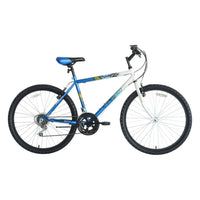 Titan Pioneer 18-Speed Steel Men's Mountain Bike, Blue White Fast Shipping