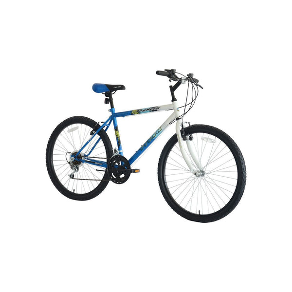 Titan Pioneer 18-Speed Steel Men's Mountain Bike, Blue White Fast Shipping